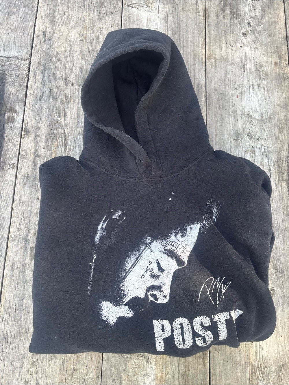 Post Malone Black Hoodie Size XL